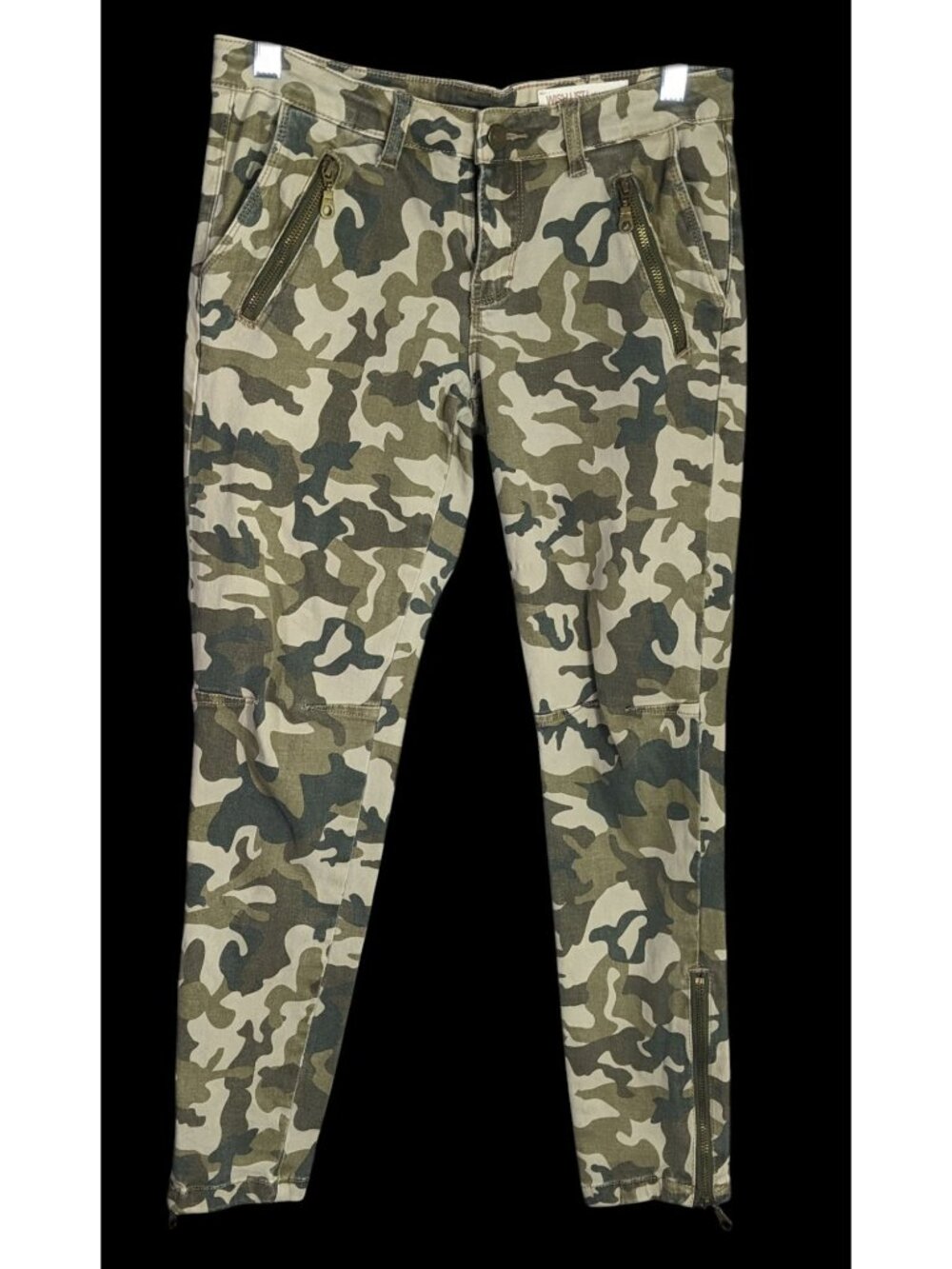 Wishlist Camo Skinny Jeans With Zippers
